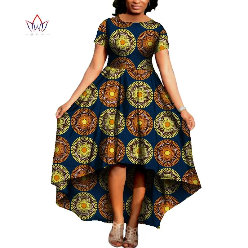 Африканское женское платье с круглым вырезом традиционная африканская одежда