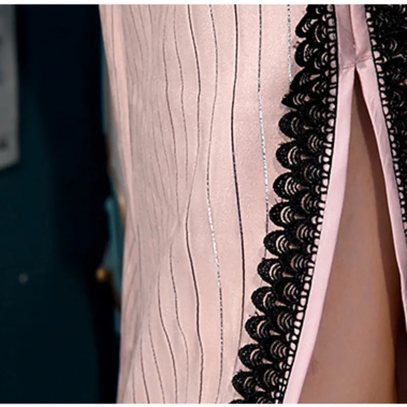 Женское платье Ципао с длинным рукавом Sheng Coco осеннее из замши в китайском стиле