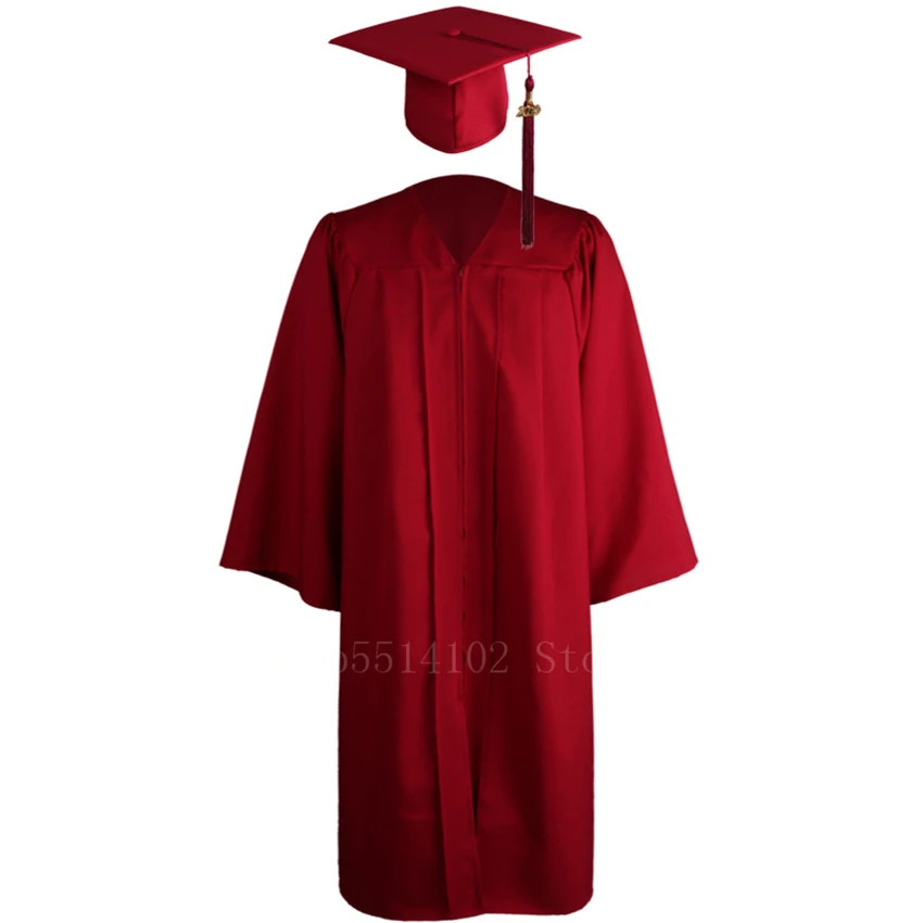 

American University Student Graduation Academic Dresses Class Uniform Celebration Party Bachelor Gown Suit Gown Costume 6 Colors