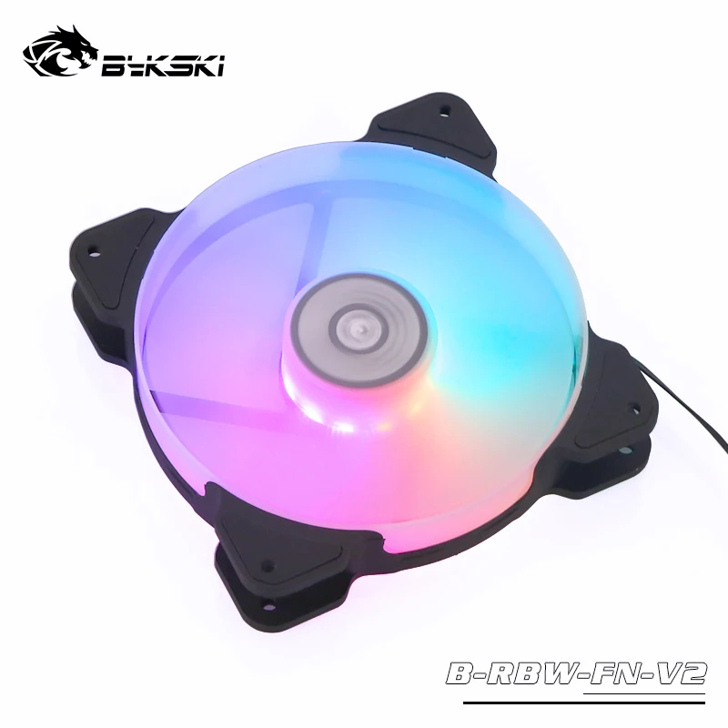 Bykski Symphony RBW вентилятор цветной RGB Halo 12 см антибликовый бесшумный материнская