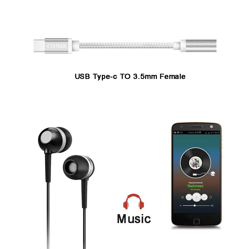 1 шт. usb type C до 3,5 мм кабель для наушников адаптер конверсионная линия для huawei type C для Letv аксессуары для смартфонов Xiaomi