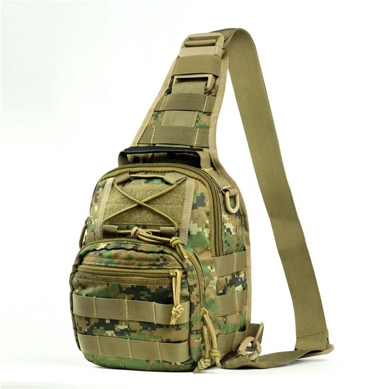 Anti Theft Custom Men Waterproof Leopard Sling Bag With Chain