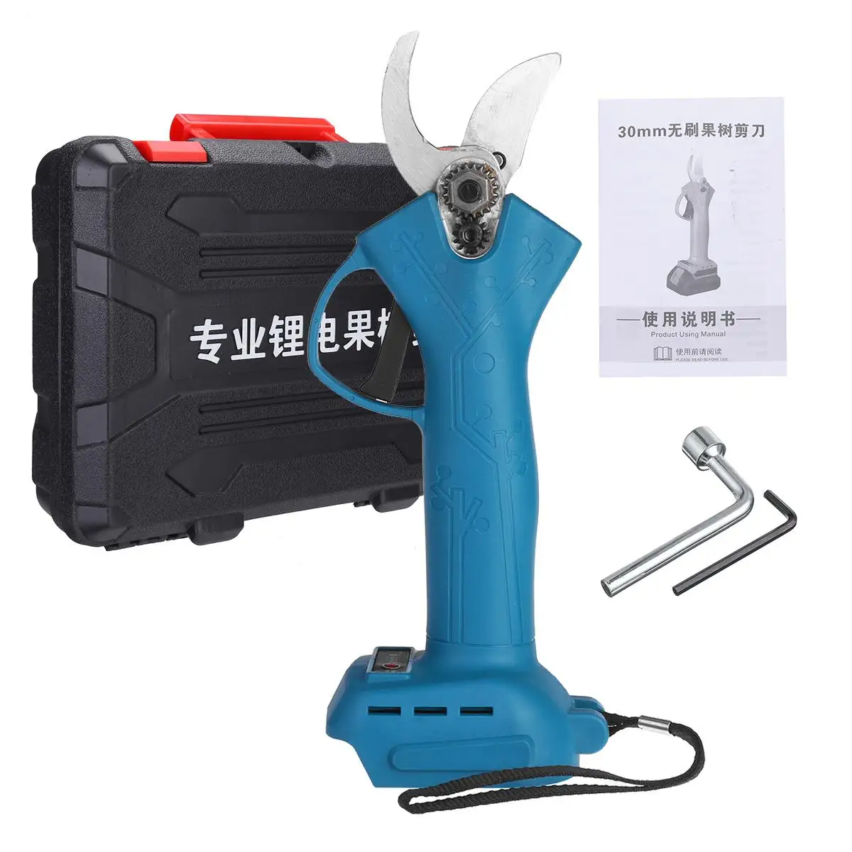 

900W Cordless Pruner Pruning Shear Efficient Fruit Tree Bonsai Landscaping Electric Tree Branches Cutter for Makita 18V Battery