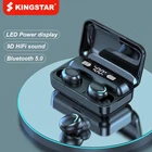 TWS-наушники KINGSTAR F9, Bluetooth, 9D стерео, беспроводные наушники с микрофоном, HiFi, спортивные, водонепроницаемые наушники, гарнитуры с сенсорным управлением