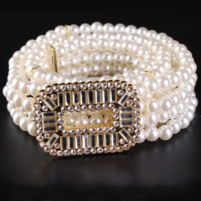 18 стилей пряжки новые модные женские красивые жемчужные цветочные пояса стразы