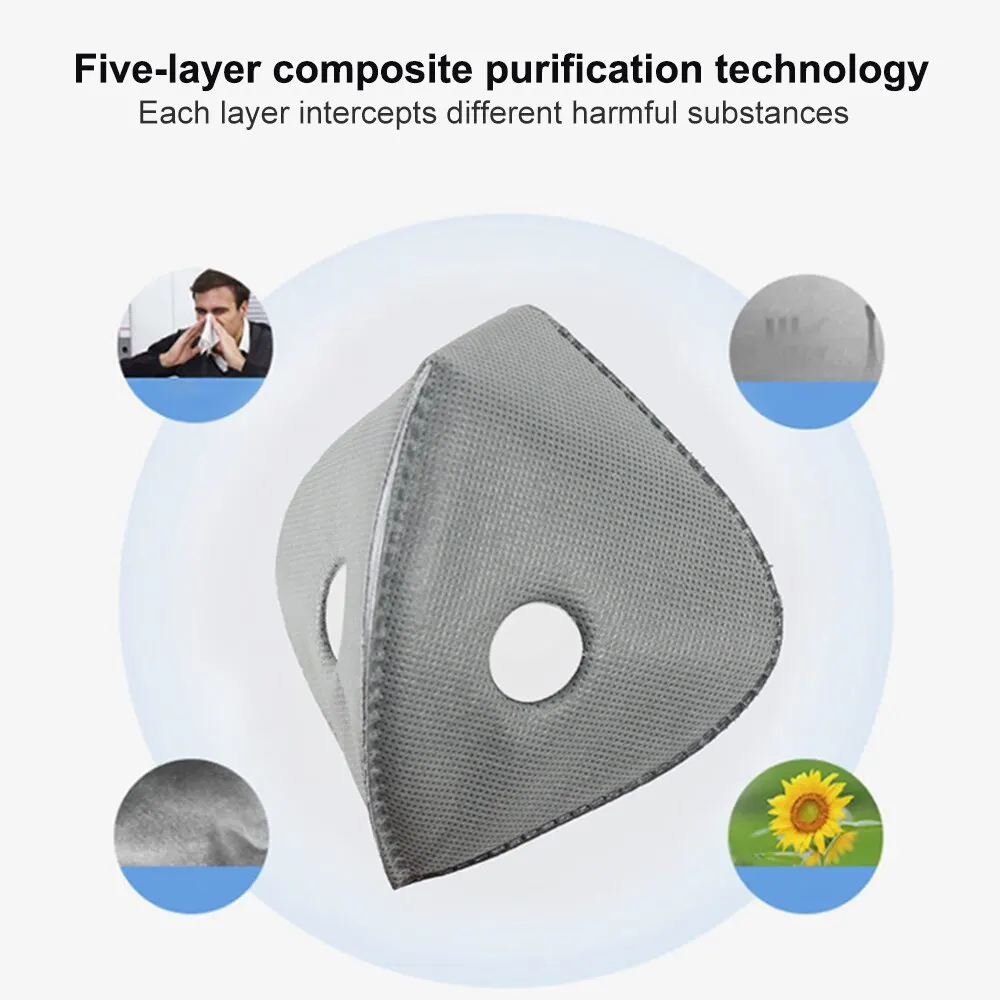 10 шт. фильтр маски с активированным углем для велосипедных масок крышка клапана