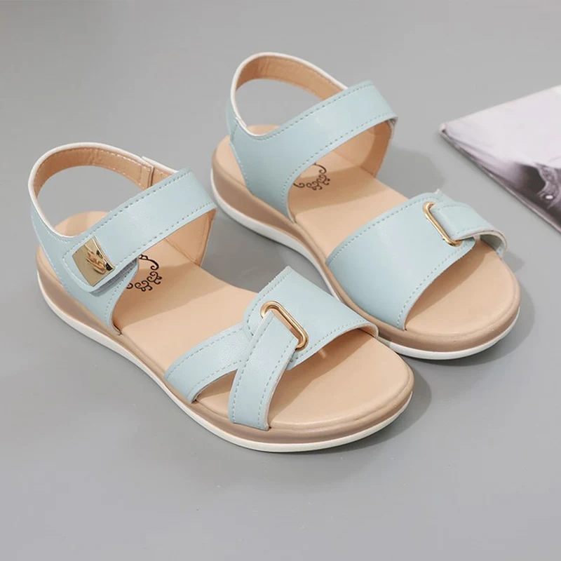 Сандалии гладиаторы женские на платформе повседневные босоножки липучке