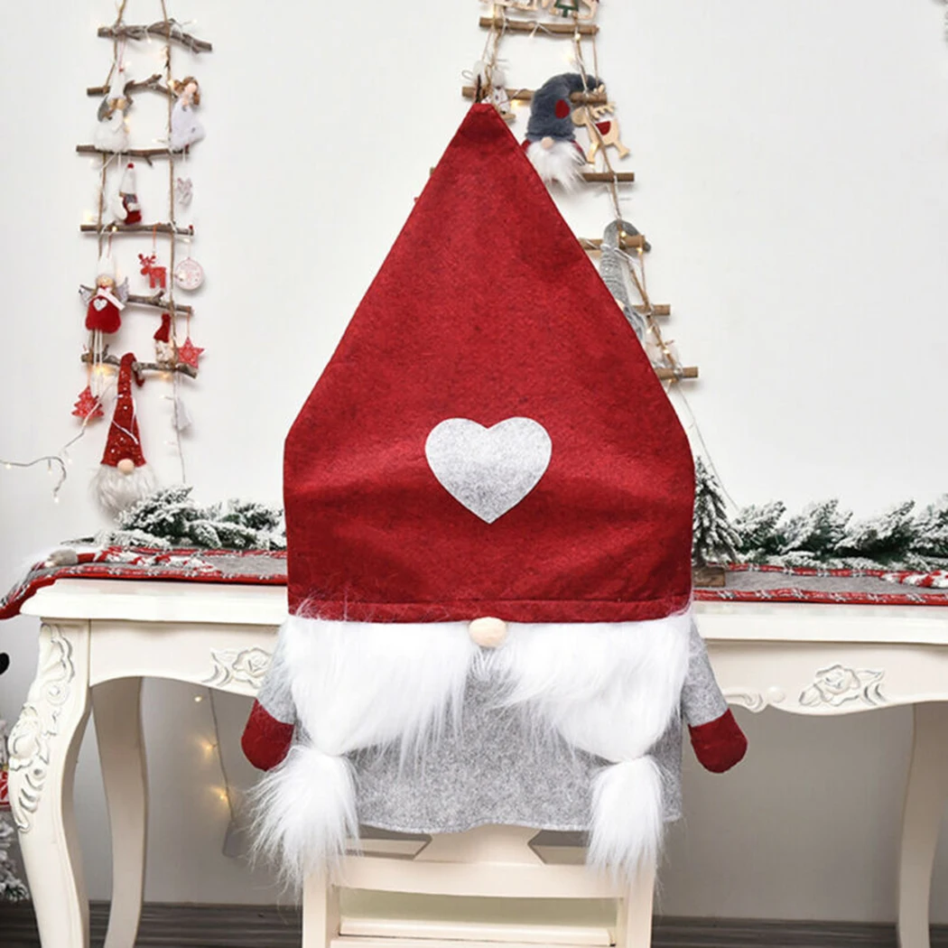 

Non-woven Chair Cover Festive Xmas Decoration 83cm x 48cm x 0.5cm Love Heart