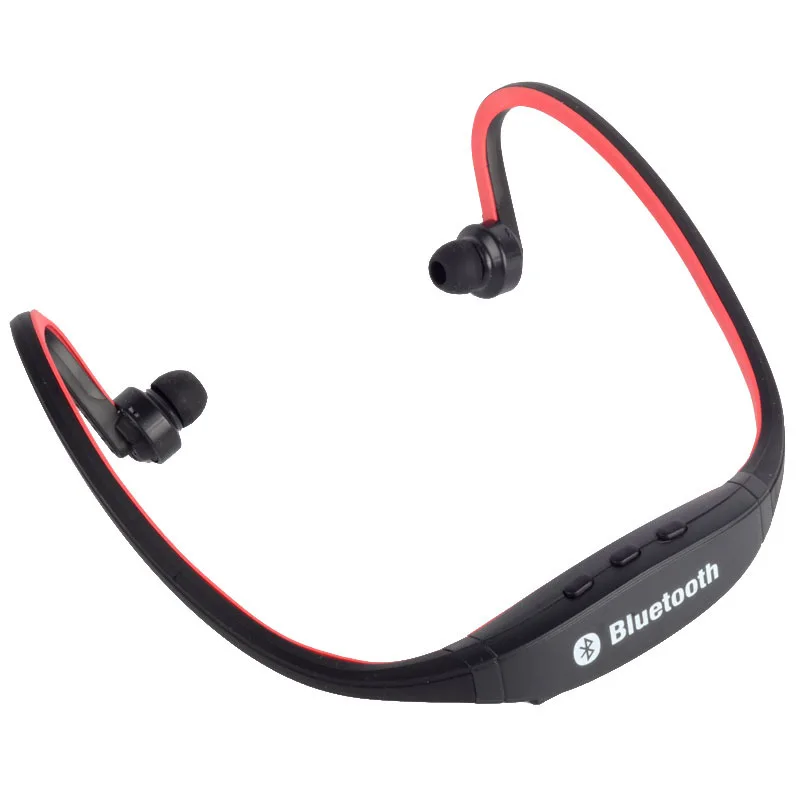 S9 оригинальная Спортивная Беспроводная bluetooth-гарнитура, наушники для бега, стерео наушники - Цвет: Red