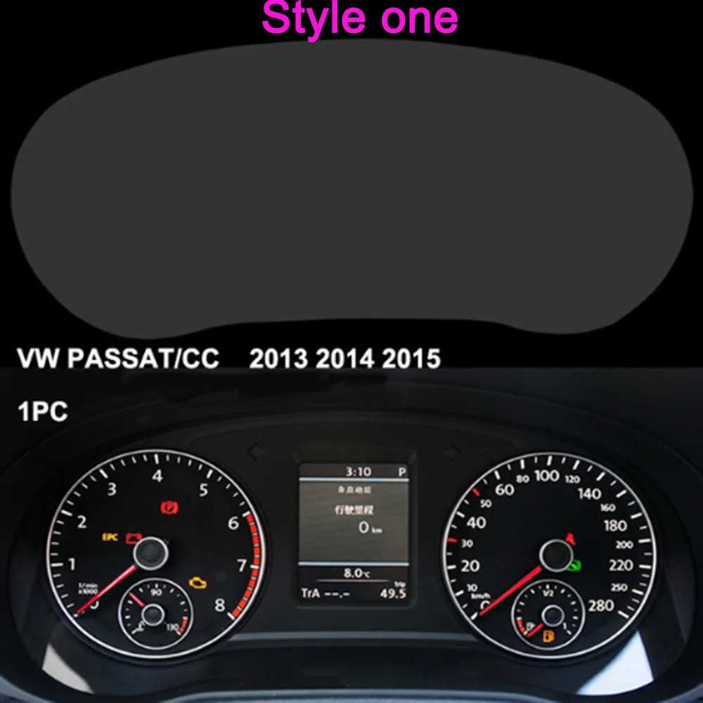 Стайлинг автомобиля защитная пленка для приборной панели защита экрана vw Passat B8 CC