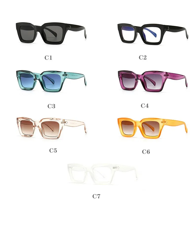 

2020 Classic Vintage Square Sunglasses Women Fashion Designer Luxury Brand Women Man Big Frame Sun Glasses UV400 Outdoor