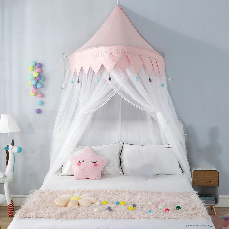 

Summer Baby Mosquito Net for Crib Princess Bed Canopy Tent Room Home Decor Boys Girls Bedroom Accessories Princess Room Decor