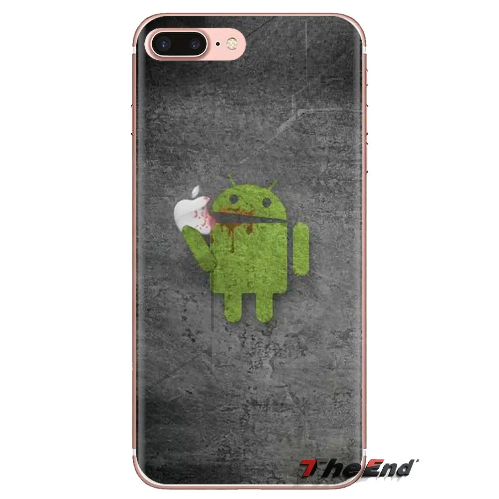 Green Android Robot Logo Transparent TPU Skin Case For LG G3 G4 Mini G5 G6 G7 Q6 Q7 Q8 Q9 V10 V20 V30 X Power 2 3 K10 K4 K8 2017 |