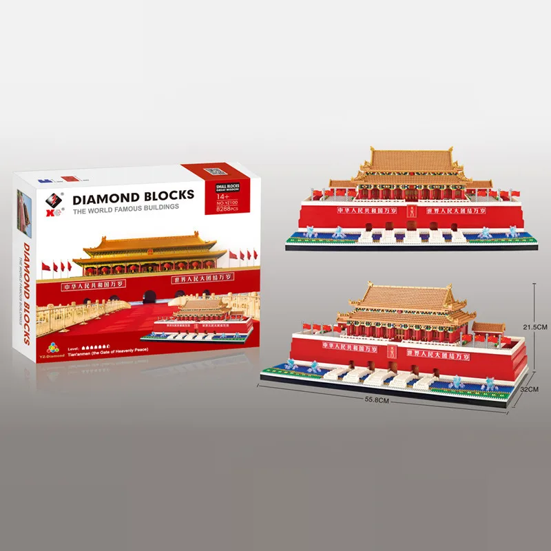 Конструктор Beijing Tianɺnmen Rostrum модель дворца императора в китайской архитектуре
