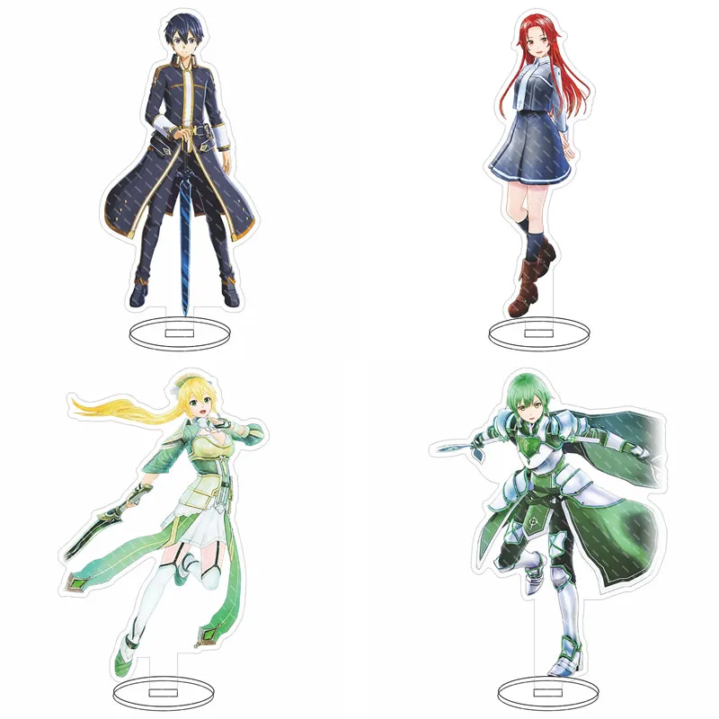 1 шт. мультяшный аниме меч искусство онлайн акриловая модель на подставке SAO Asuna