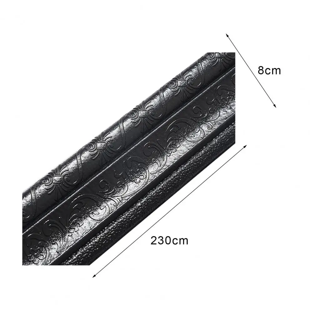 

60% Hot Sale 2.3m Fashion Brief DIY Removable Self Adhesive Skirting Line Stickers TV Background Decals Home Wall Decor Supplies