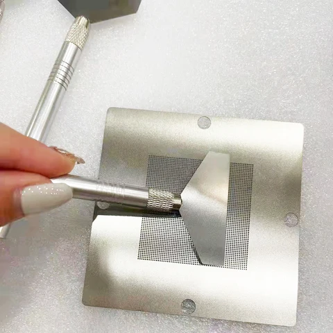 Скребок флюсовая паяльная паста из чистого алюминия, лопатка, лезвие из нержавеющей стали, инструменты для ремонта Ccraper BGA