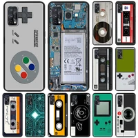 Case Oppo Realme C21 Pro A53 A52 2020 A94 A74 Capa Black Shell Phone Coque Vintage Camera Cassette