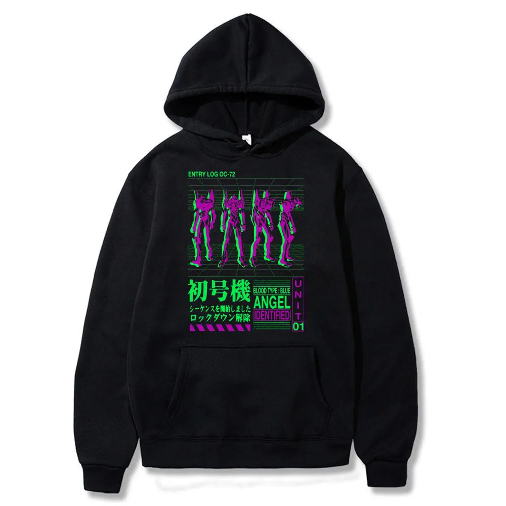 

Japan Anime Men Hoodies Ayanami Rei Ikari Shinji Asuka Langley Soryu Street print Harajuku hoodie men Ulzzang Loose Sweatshirt