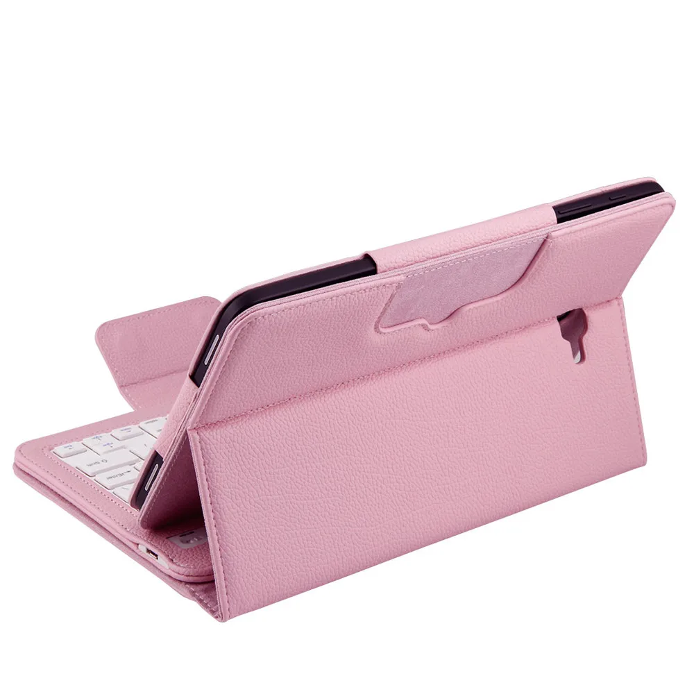 Bluetooth клавиатура чехол для Samsung Galaxy Tab A 10,1 T580 Funda+ пленка+ ручка клавиатура мини беспроводной