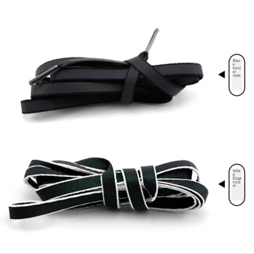 

New Holographic Reflective Shoelaces Double-sided Reflective High-bright Reflective Flat Laces Sneakers Shoelaces