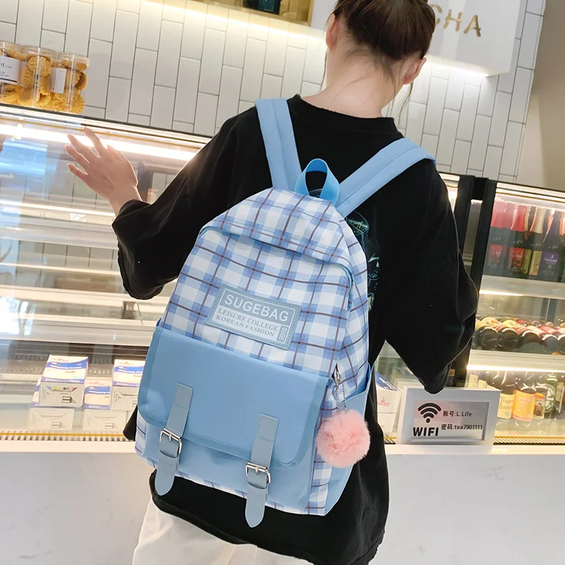 

4pcs 2020 Waterproof Nylon Backpacks Women Bag Fashion Backpack For Women Big Small Travel Backpack Female Shoulder Bag Mochilas