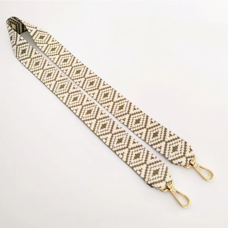 Ethnic Style 3.8cm Wide Bag Strap New Embroidery Thickened Bag Strap For Crossbody Multicolor Fashionable Accessories For Bags
