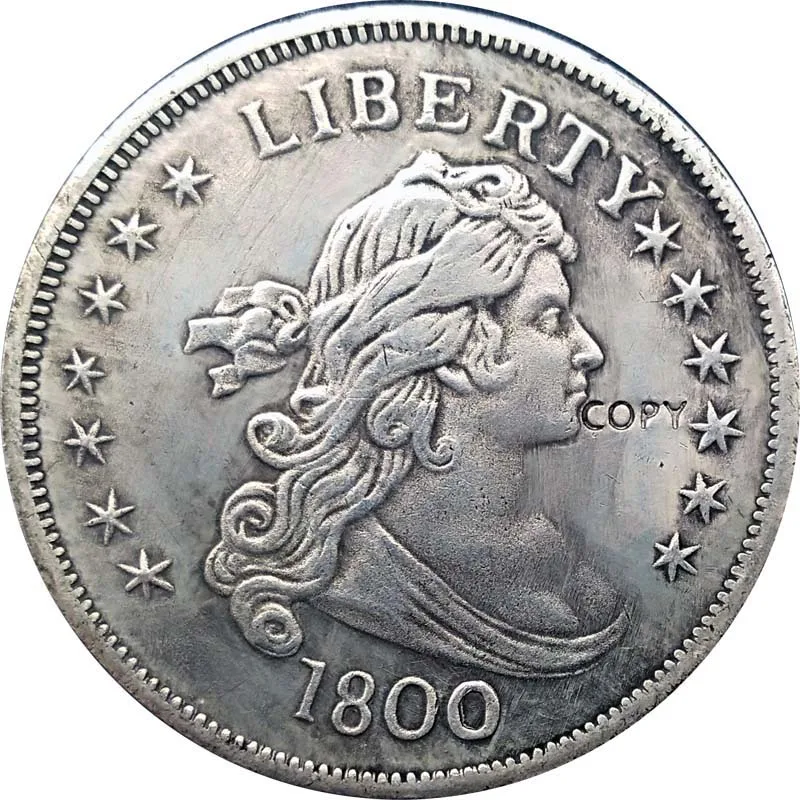 1800 монеты США Liberty струящиеся волосы копия медные коллекционные