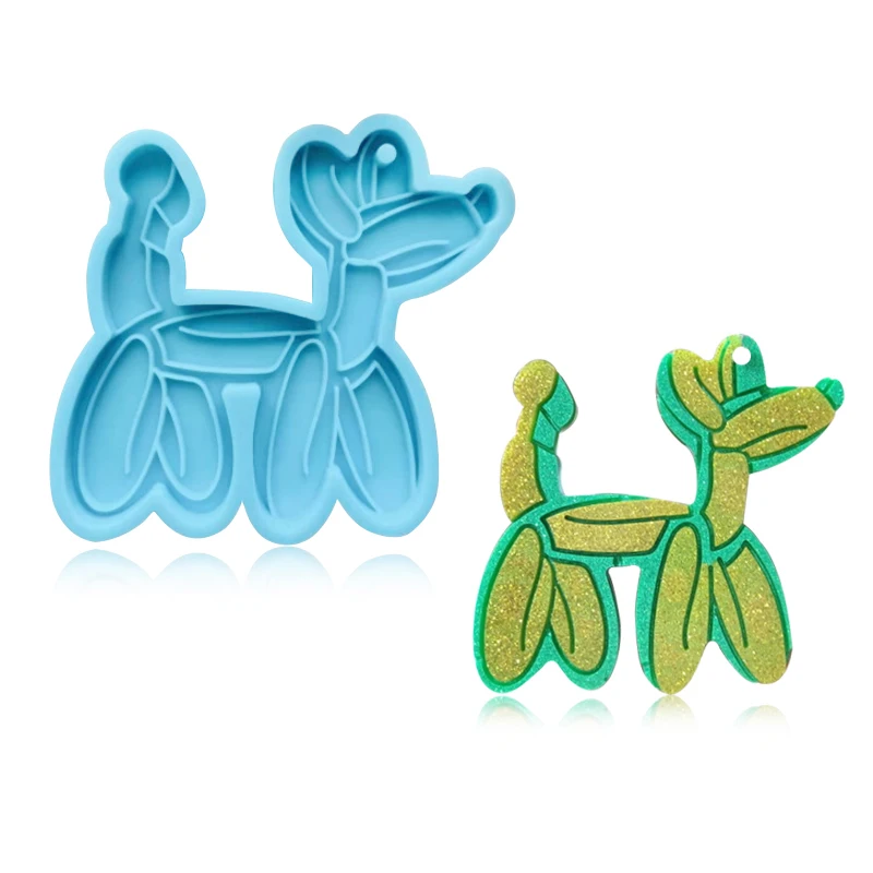 

Cartoon Balloon Dog Silicone Mold DIY Homemade Keychain Phone/backpack Pendant Resin Molds for Jewelry