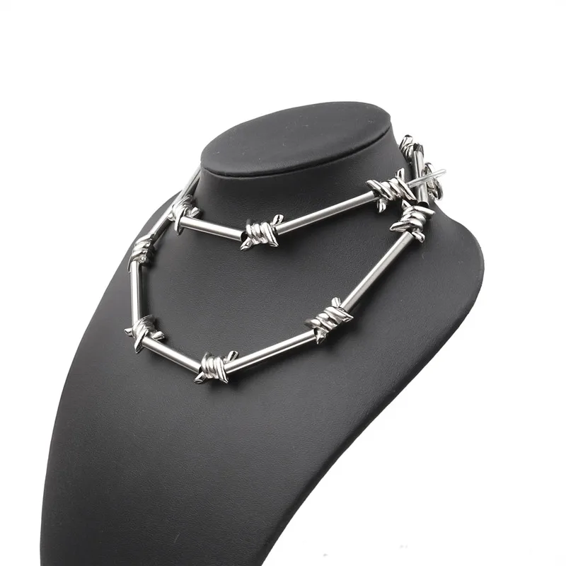 New Handmade Harajuku Gothic Metal Wind Bamboo Necklace Unisex Punk Pants Chain Wallet Chain Japanese Street Rock Style