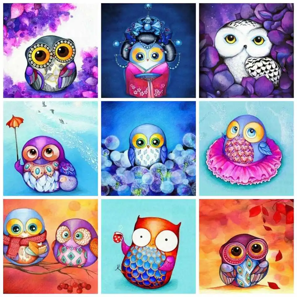 AZQSD полностью квадратная Алмазная картина мультяшная стразы алмазная вышивка