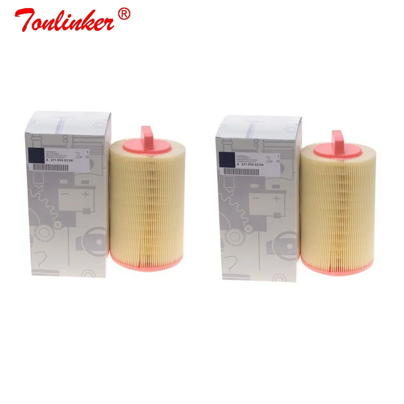 2 Pcs Air Filter Воздушный фильтр A2710940204 1 шт. для Mercedes Benz C-CLASS W203 W204 CL203 S203 S204 C180 C200 C220 C30 C32AMG C320 2001- модели - Цвет: 2 Pcs Air Filter