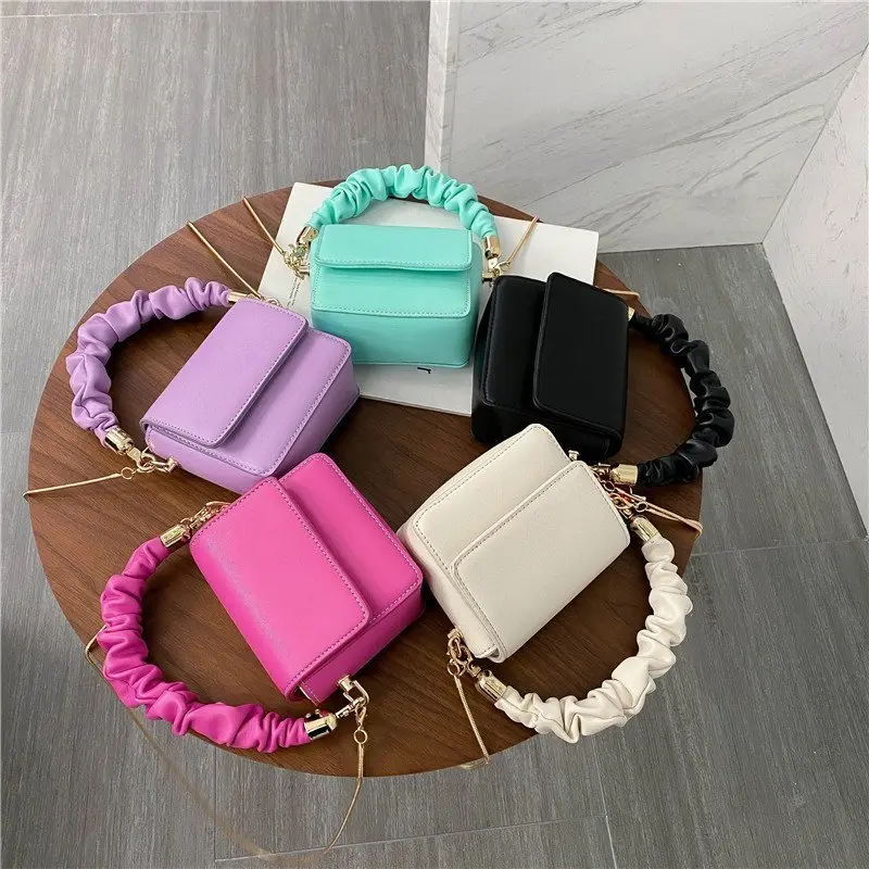 

PU Leather Shoulder Bags For Women 2021 Chain Design Luxury Hand Bag Female Travel bags And Purses Sac A Main