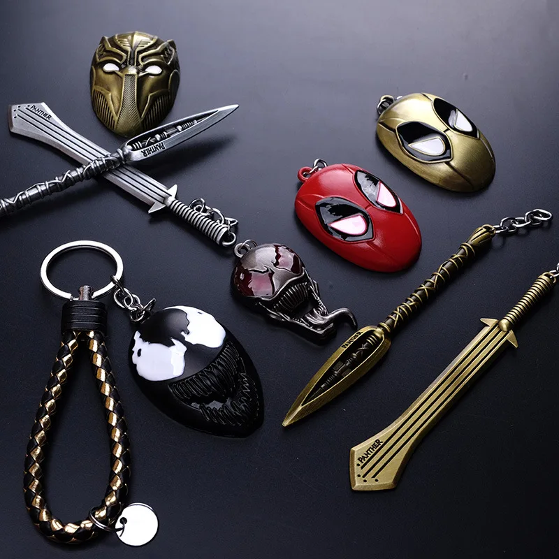 Marvel Человек паук брелок Мстители Капитан Америка фильма Дэдпул Рубашки