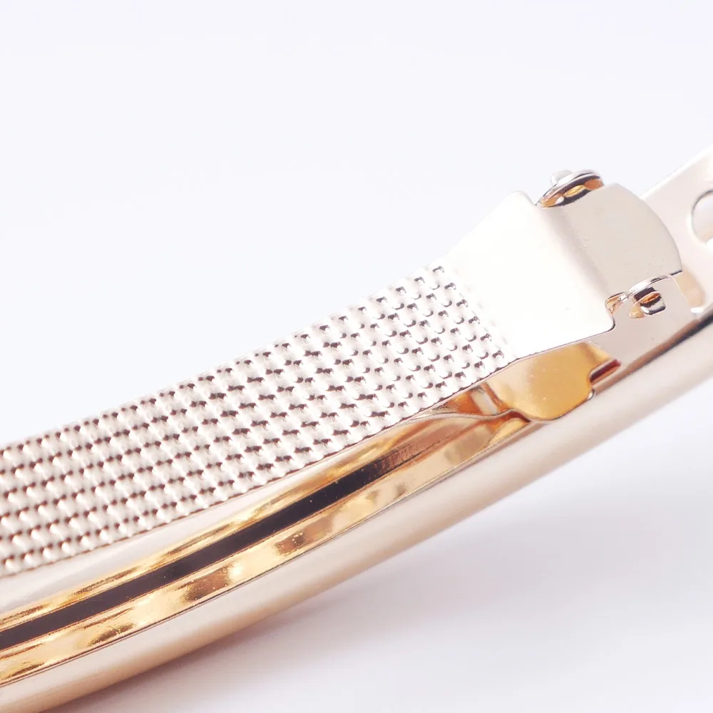 

Hot Sale Fashion Women Girls Cool Long Women Hair Clips Metal Gold/Silver Plain Plated ARC Tube Big Hairgrip Hairpin Hair Clip