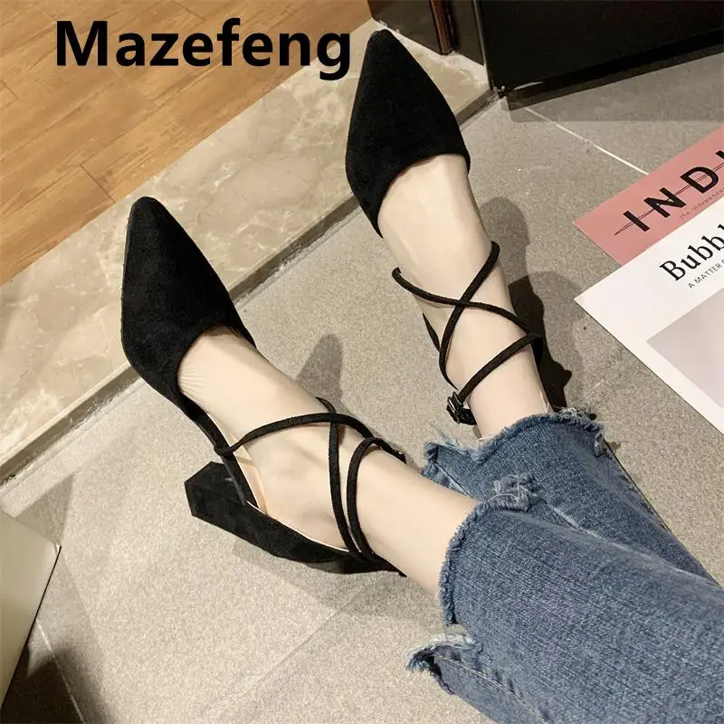 

Women Pumps Plus Size 35-39 Women Heels Chaussures Femme Gladiator Summer High Heels for Party Wedding Shoes Women Thick Heels