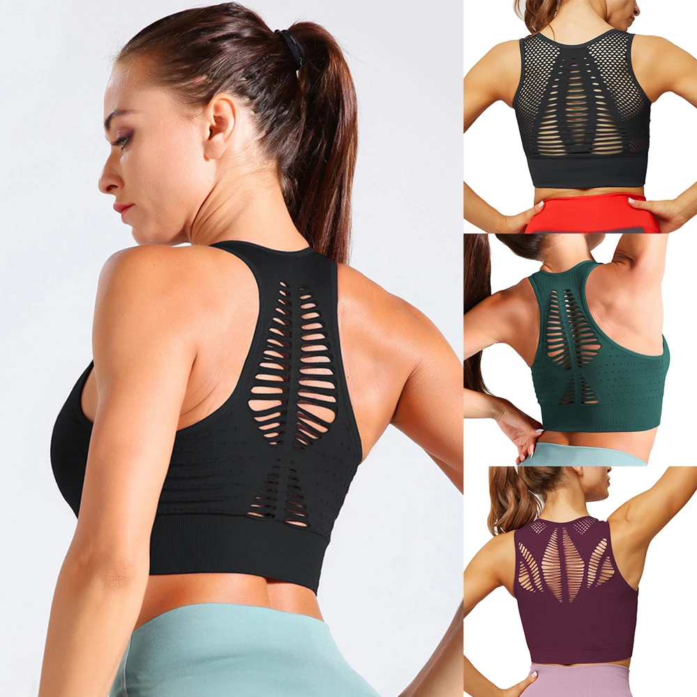 SFIT Топ Женский бесшовный спортивный бюстгальтер для бега йоги тренировок