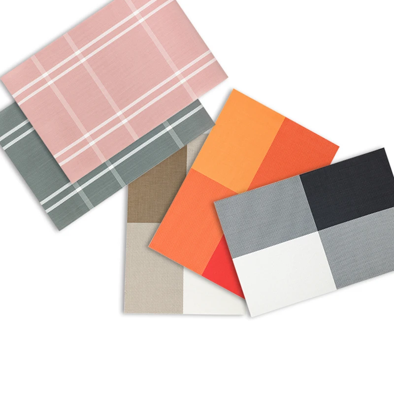 Набор из 4 ковриков для обеденного стола виниловые термостойкие моющиеся