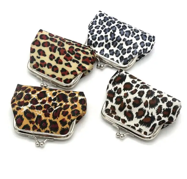 

12pcs Women Polyester Leopard Prints Min Coin Purses Mix Color