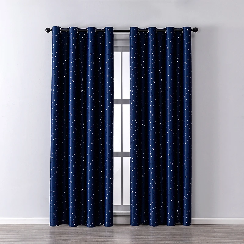 

Modern Printed Star Blackout Curtains For Living Room Bedroom Window treatment Curtain Drapes Blinds For Kitchen Thick Curtains