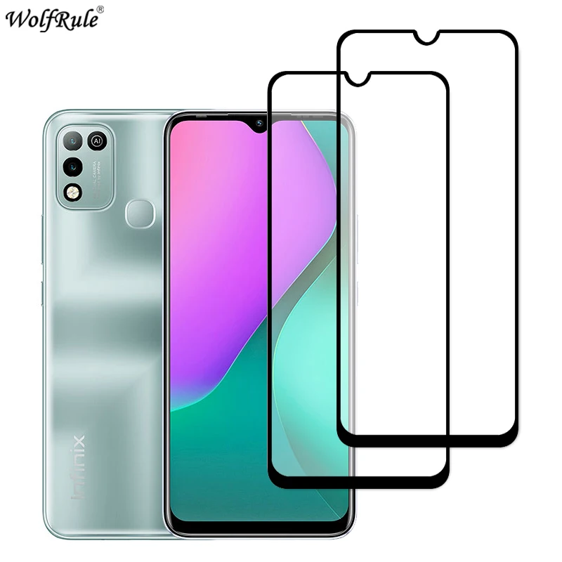 Cubierta completa de vidrio templado para Infinix Hot 10 Lite 10 Play 10S NFC 10T Zero 8 8i Smart HD 2021, Protector de pantalla de tel&eacute;fono-0