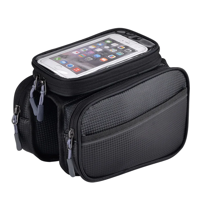 

2021 New Bicycle Bag Waterproof Touch Screen Cycling Bag Top Front Tube Frame Touchscreen Bag Mtb Pack Bicycle Accessories