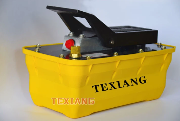 Пневматический гидравлический ножной насос с пневматическим приводом блок