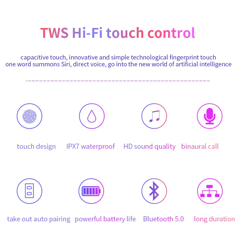 Новинка хит продаж V12 TWS беспроводные BT5.0 наушники спортивные фитнес
