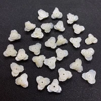 exquisite pearl shell beads triangle flower necklace earrings pendant charm jewelry accessories making supplies wholesale 12mm
