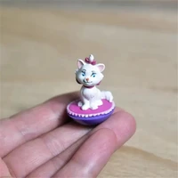 disney the aristocats marie cat 4cm action sitting figure anime decoration collection figurine toy model for children gift