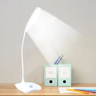 Настольная Светодиодная лампа с 3 режимами регулировки яркости, современная светодиодная настольная лампа с USB и гибким портом для гостиной
