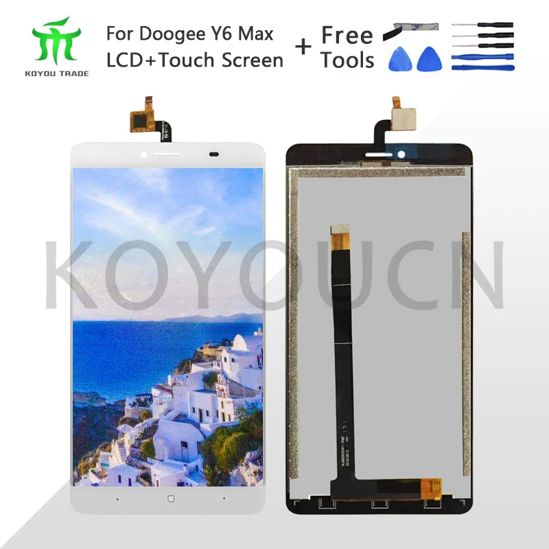 6 5 &quotдля 1080*1920 Doogee Y6 max ЖК-дисплей + сенсорный экран 100% протестированный