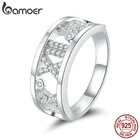 Женское кольцо с бантиком bamoer, серебряное кольцо в римском стиле с 925 пробы, ювелирное изделие SCR687