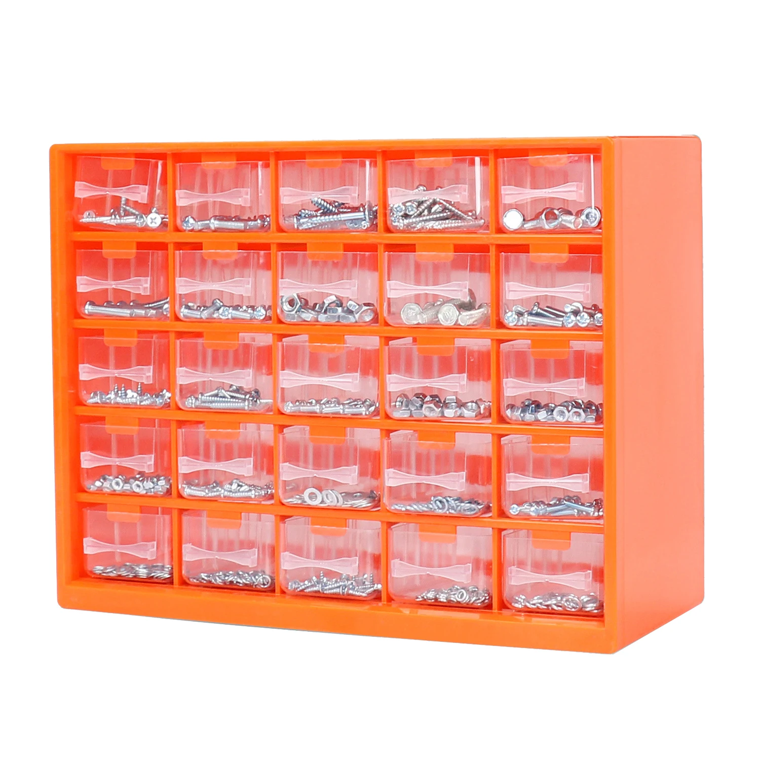 

25 Multi-grid Drawer Parts Box Wall-mounted Screw Classification Component Box Tool Case electronic components Storage ToolBox